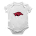 Arkansas Razorbacks Cotton Short Sleeve Bodysuit White