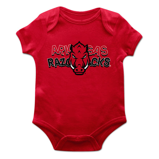 Arkansas Razorbacks Vive La Fete Infant Game Day Red Short Sleeve Bodysuit