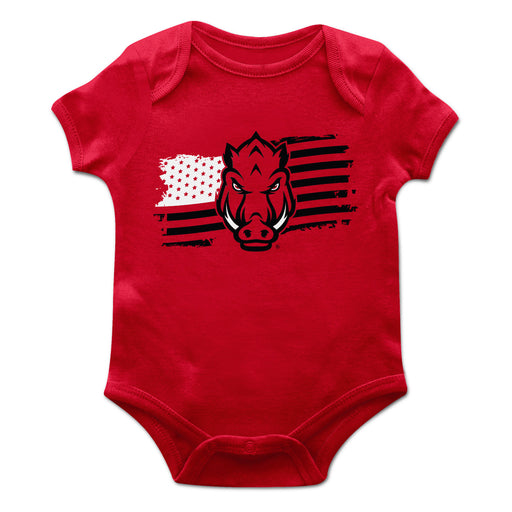 Arkansas Razorbacks Vive La Fete Infant Game Day Red Short Sleeve Bodysuit