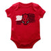 Arkansas Razorbacks Vive La Fete Infant Game Day Red Short Sleeve Bodysuit