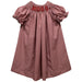 Arkansas Razorbacks Smocked Red Gingham Short Sleeve Bishop