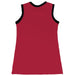 Arkansas Razorbacks Sleeveless Cheerleader A Line Dress Black and Red - Vive La Fête - Online Apparel Store