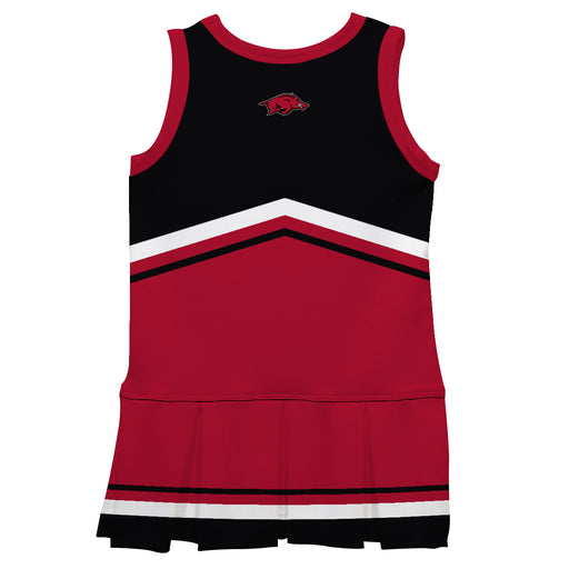 Arkansas Razorbacks Vive La Fete Game Day Black and Red Sleeveless Chearleader Dress - Vive La Fête - Online Apparel Store