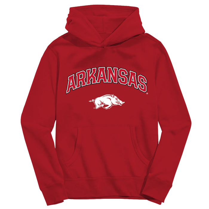 Arkansas Razorbacks Vive La Fete Red Cotton Youth Hoodie