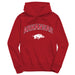 Arkansas Razorbacks Vive La Fete Red Cotton Youth Hoodie