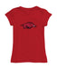 Arkansas Razorbacks Girl´s Fitted Cotton T-shirt Red