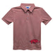 Arkansas Razorbacks Stripes Short Sleeve Polo Box Shirt Red