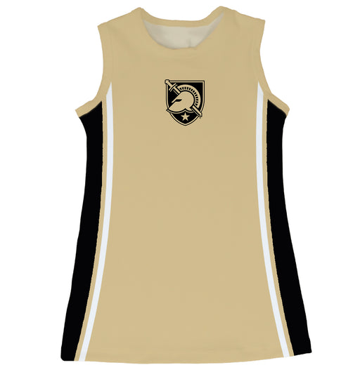 US Military ARMY Black Knights Sleeveless Cheerleader A Line Dress Gold