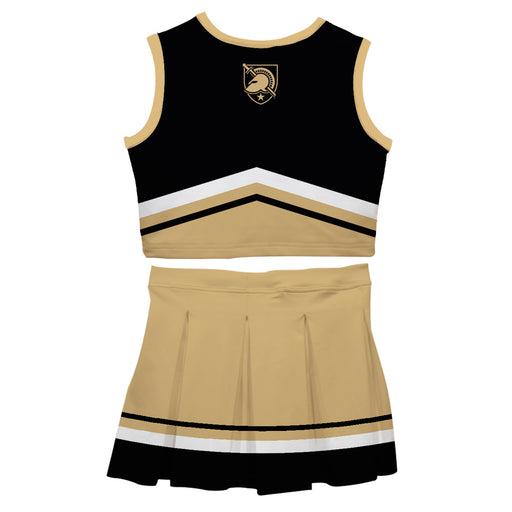 US Military ARMY Black Knights Vive La Fete Game Day Black and Gold Sleeveless Chearleader Set - Vive La Fête - Online Apparel Store