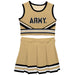 US Military ARMY Black Knights Vive La Fete Game Day Gold Sleeveless Chearleader Set