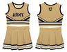 US Military ARMY Black Knights Vive La Fete Game Day Gold Sleeveless Chearleader Set - Vive La Fête - Online Apparel Store