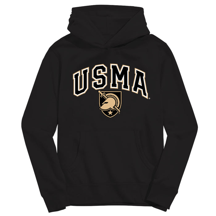 US Military ARMY Black Knights Vive La Fete Black Cotton Youth Hoodie