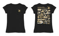 US Military ARMY Black Knights Hand Sketched Vive La Fete Impressions Artwork Black Girls Cotton Short Sleeve Tee - Vive La Fête - Online Apparel Store