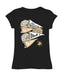 US Military ARMY Black Knights Girl´s Fitted Cotton T-shirt Black