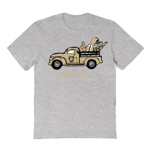 Army West Point Black Knights Hand Sketched Vive La Fete Impressions Truck Kids Grey Cotton T-shirt