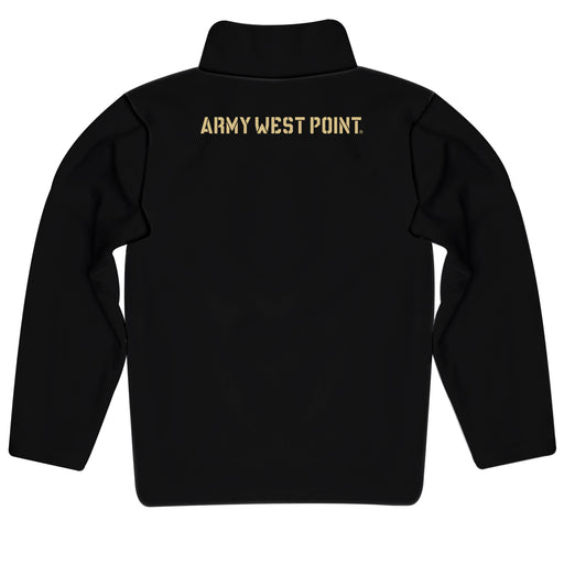US Military ARMY Black Knights Vive La Fete Logo and Mascot Name Womens Black Quarter Zip Pullover - Vive La Fête - Online Apparel Store