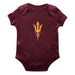 Arizona State Sun Devils Cotton Short Sleeve Bodysuit Maroon