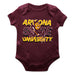 Arizona State Sun Devils Vive La Fete Infant Game Day Maroon Short Sleeve Bodysuit