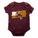 Arizona State Sun Devils Vive La Fete Infant Game Day Maroon Short Sleeve Bodysuit