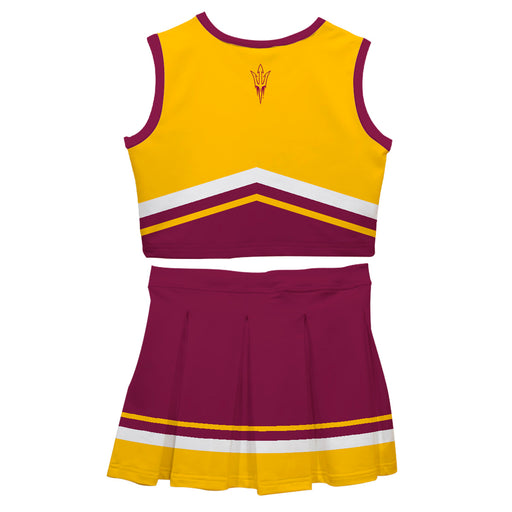 Arizona State Sun Devils Vive La Fete Game Day Gold and Maroon Sleeveless Chearleader Set - Vive La Fête - Online Apparel Store