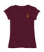 Arizona State Sun Devils Hand Sketched Vive La Fete Impressions Artwork Maroon Girls Cotton Short Sleeve Tee