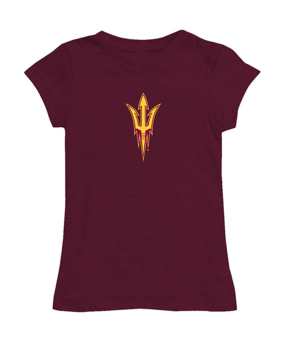 Arizona State Sun Devils Girl´s Fitted Cotton T-shirt Maroon