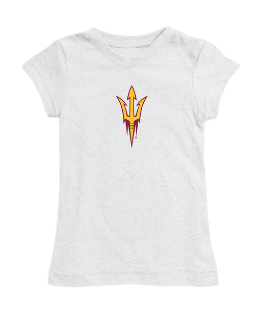 Arizona State Sun Devils Girl´s Fitted Cotton T-shirt White