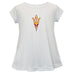 Arizona State Sun Devils Short Sleeve Youth Cotton Top White