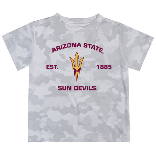 Arizona State Sun Devils T-Shirt CAMO Light Grey by Vive La Fete