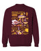 Arizona State Sun Devils Vive La Fete Impressions Maroon Cotton Crewneck Sweatshirt for Women