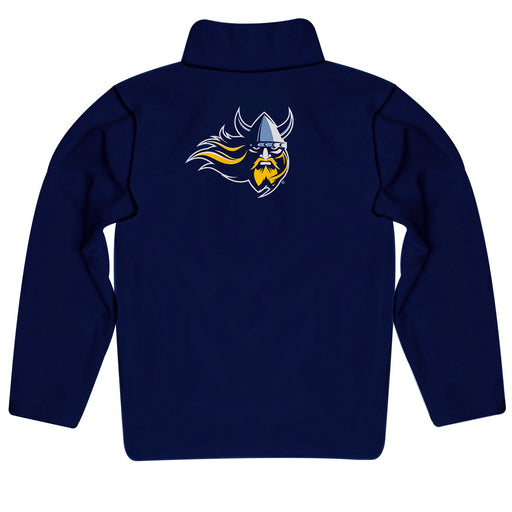 Augustana University Vikings AU Vive La Fete Game Day Solid Blue Quarter Zip Pullover Sleeves - Vive La Fête - Online Apparel Store
