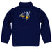 Augustana University Vikings AU Vive La Fete Game Day Solid Blue Quarter Zip Pullover Sleeves - Vive La Fête - Online Apparel Store