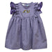 Ashland University AU Eagles Embroidered Purple Gingham Ruffle Dress