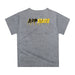 App State Mountaineers Original Dripping Football Helmet Heather Gray T-Shirt by Vive La Fete - Vive La Fête - Online Apparel Store