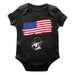 Appalachian State Mountaineers Vive La Fete Infant Game Day Black Short Sleeve Bodysuit