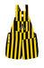 Appalachian State Mountaineers Vive La Fete Gold Black Stripes Logo Girls Overall Short Team Bibs