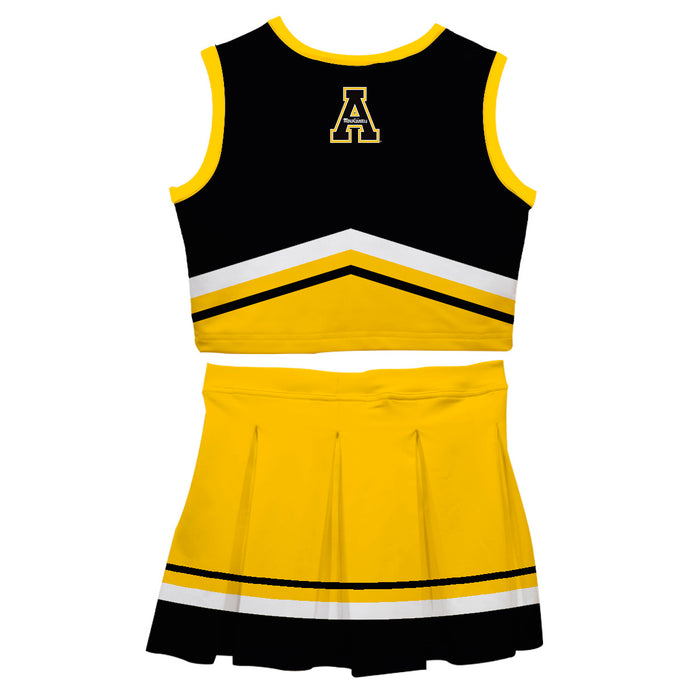 Appalachian State Mountaineers Vive La Fete Game Day Black and Gold Sleeveless Chearleader Set - Vive La Fête - Online Apparel Store