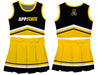 Appalachian State Mountaineers Vive La Fete Game Day Black and Gold Sleeveless Chearleader Set - Vive La Fête - Online Apparel Store