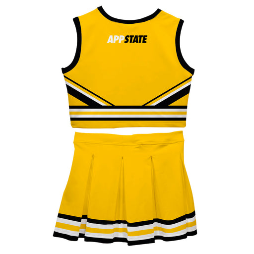 Appalachian State Mountaineers Vive La Fete Game Day Gold Sleeveless Chearleader Set - Vive La Fête - Online Apparel Store