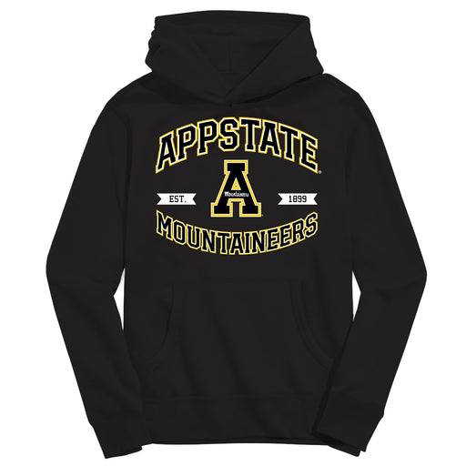 Appalachian State Mountaineers Vive La Fete Black Cotton Youth Hoodie