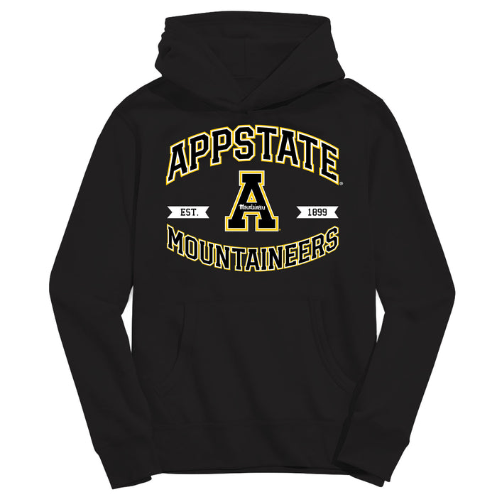 Appalachian State Mountaineers Vive La Fete Black Cotton Youth Hoodie