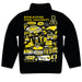 Appalachian State Mountaineers Hand Sketched Vive La Fete Impressions Artwork Black Boys Quarter Zip Pullover V1 - Vive La Fête - Online Apparel Store