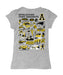 Appalachian State Mountaineers Hand Sketched Vive La Fete Impressions Artwork Grey Girls Cotton Short Sleeve Tee - Vive La Fête - Online Apparel Store