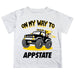 Appalachian State Mountaineers Vive La Fete Monster Truck Boys Game Day White Short Sleeve Tee
