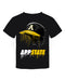 Appalachian State Mountaineers Original Dripping Baseball Helmet Black T-Shirt Cotton by Vive La Fete