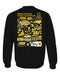 Appalachian State Mountaineers Hand Sketched Artwork Black Crewneck Sweatshirt for Women - Vive La Fête - Online Apparel Store