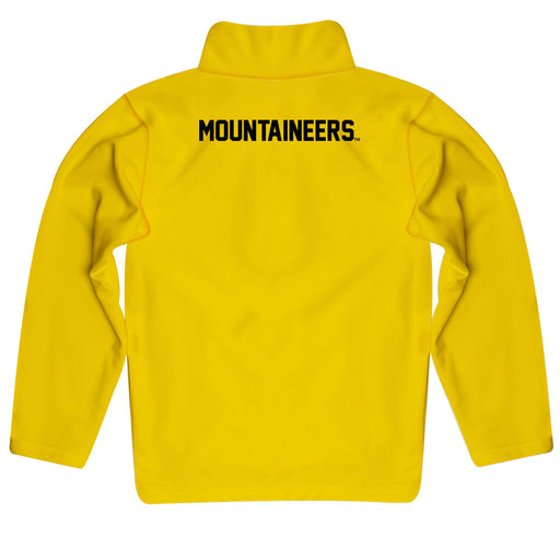 App State Mountaineers Vive La Fete Logo and Mascot Name Womens Gold Quarter Zip Pullover - Vive La Fête - Online Apparel Store