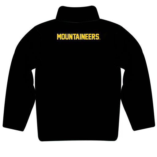 App State Mountaineers Vive La Fete Logo and Mascot Name Womens Black Quarter Zip Pullover - Vive La Fête - Online Apparel Store