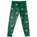 Arkansas Tech Jerry the Bulldog Vive La Fete Girls All Over Two Logos Elastic Waist Classic Play Green Leggings Tights