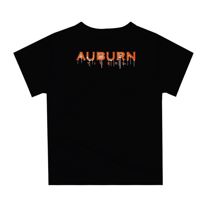 Auburn University Tigers Original Dripping Football Helmet Black T-Shirt by Vive La Fete - Vive La Fête - Online Apparel Store